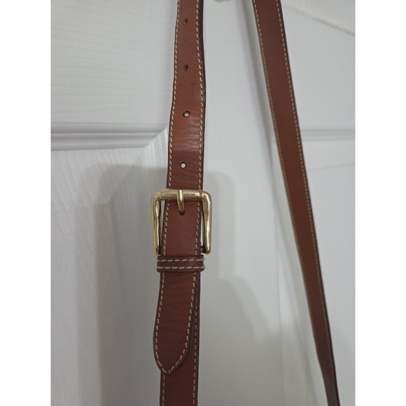 Hunt Club Vintage Leather Shoulder Crossbody Bag Purse Black and Brown - Picture 3 of 11